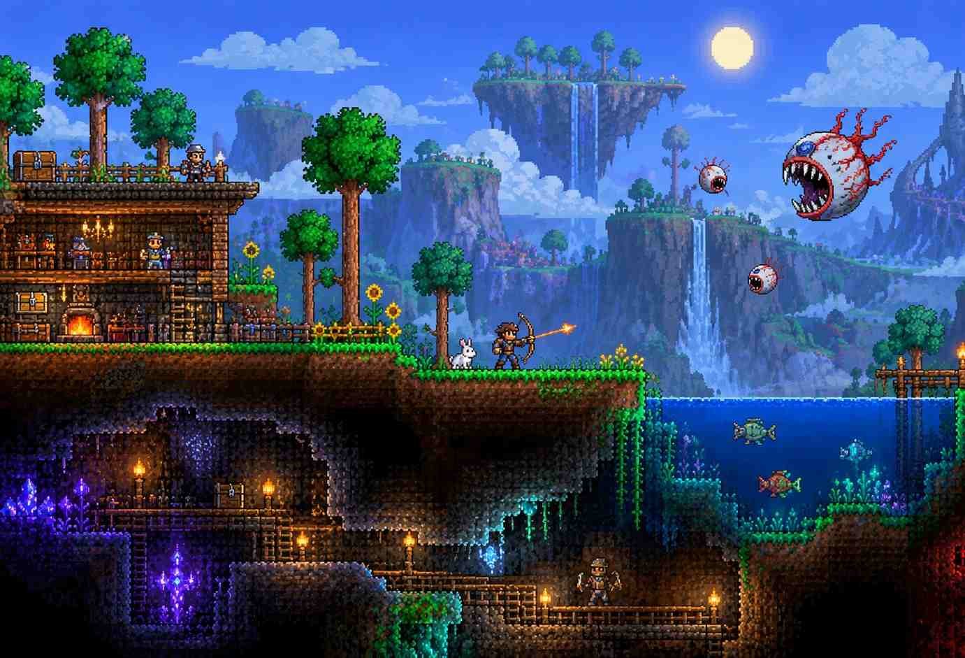 Terraria – Best for Exploration and Crafting
